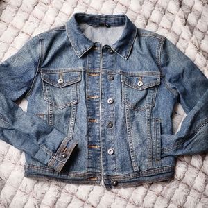 Dark Denim Jacket JustFab